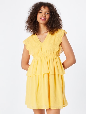 VERO MODA - Vestido 'Josefine' en amarillo: frente