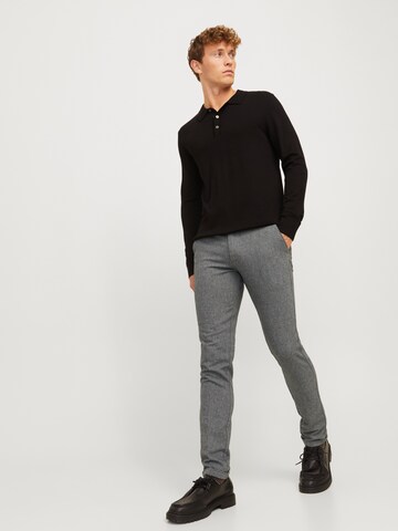 JACK & JONES Slimfit Hose 'JPSTMarco JJHenry' in Grau
