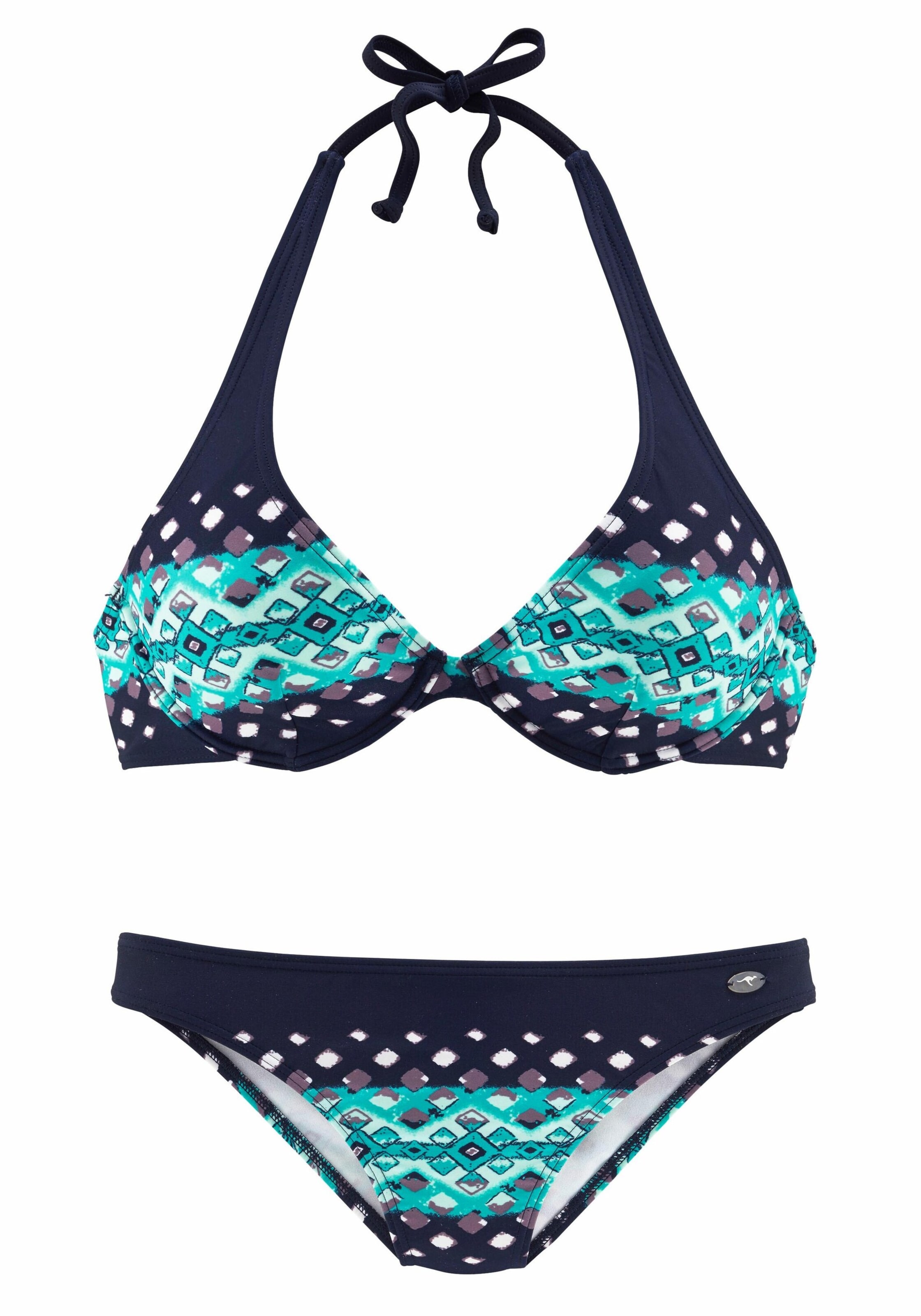 KangaROOS Triangle Bikini in Blue: front