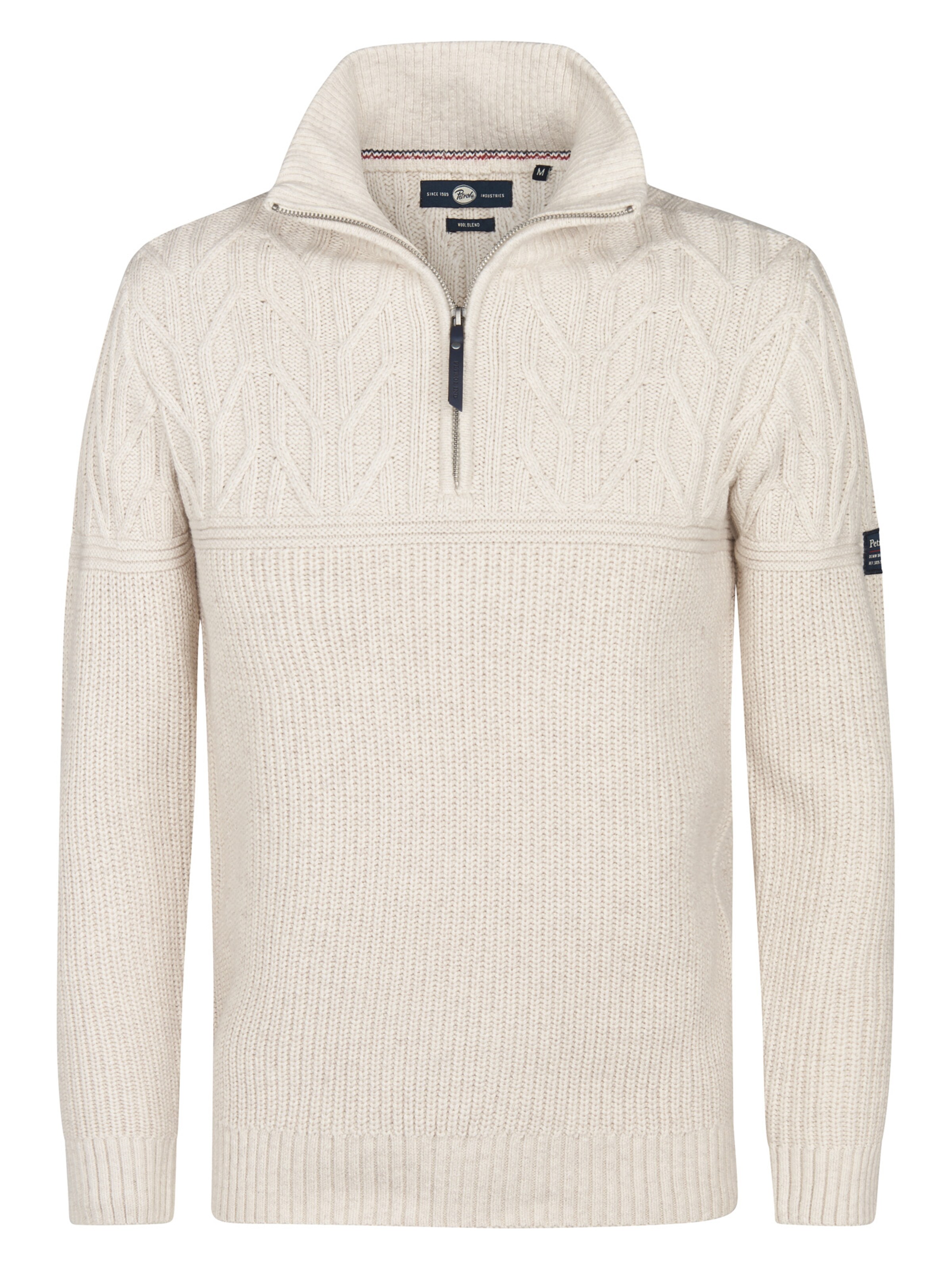 Petrol Industries Sweater in Beige: front