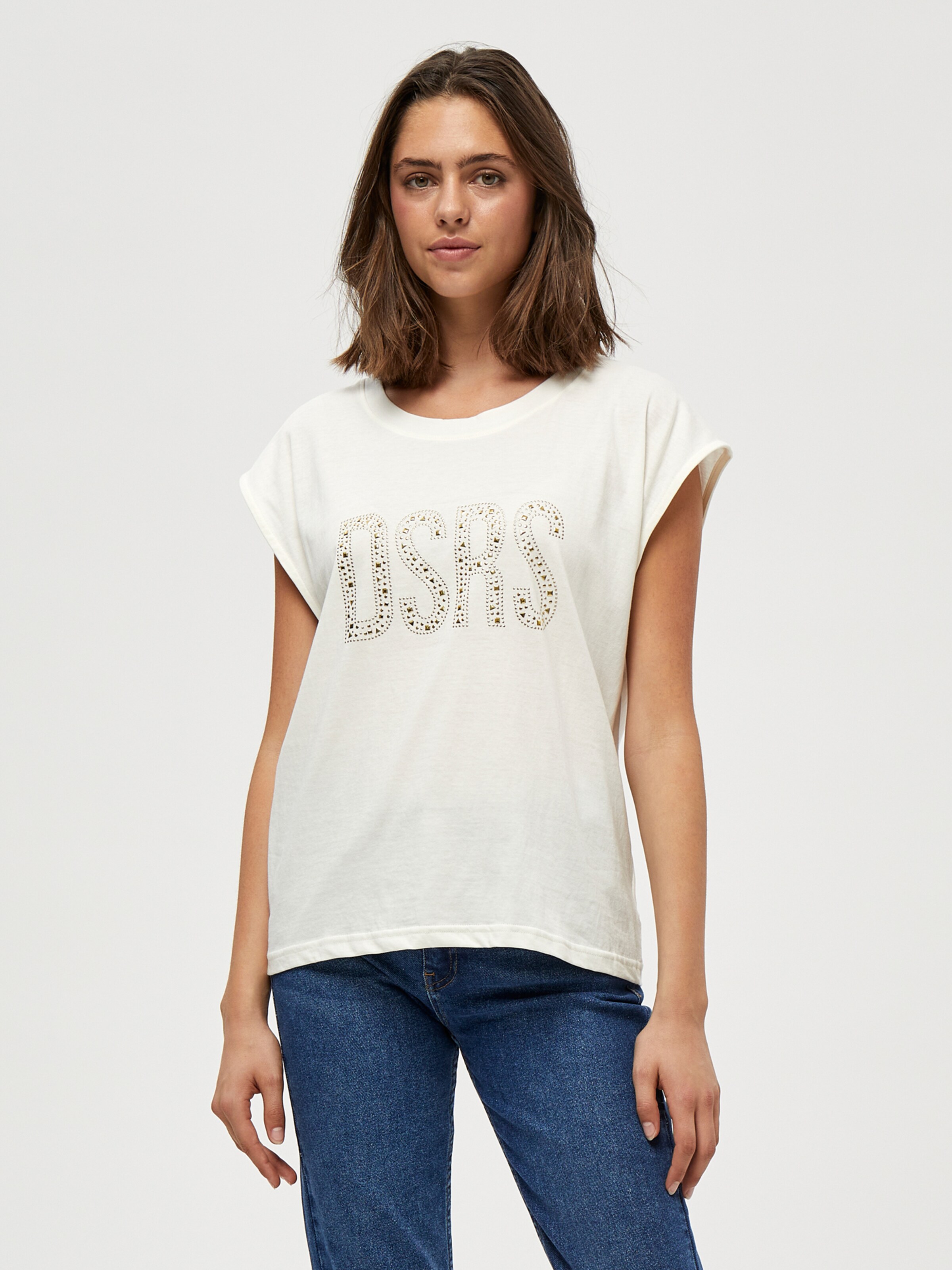 Frauen Shirts & Tops DESIRES T-Shirt 'Jinny' in Weiß - BR90343 Frauen Shirts & Tops DESIRES T-Shirt 'Jinny' in Weiß - BR90343
