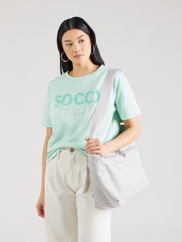 Soccx Μπλούζα φούτερ σε πράσινο: μπροστά
