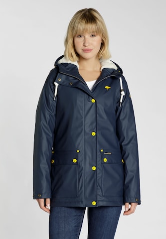 Schmuddelwedda Regenjacke in Blau: predná strana