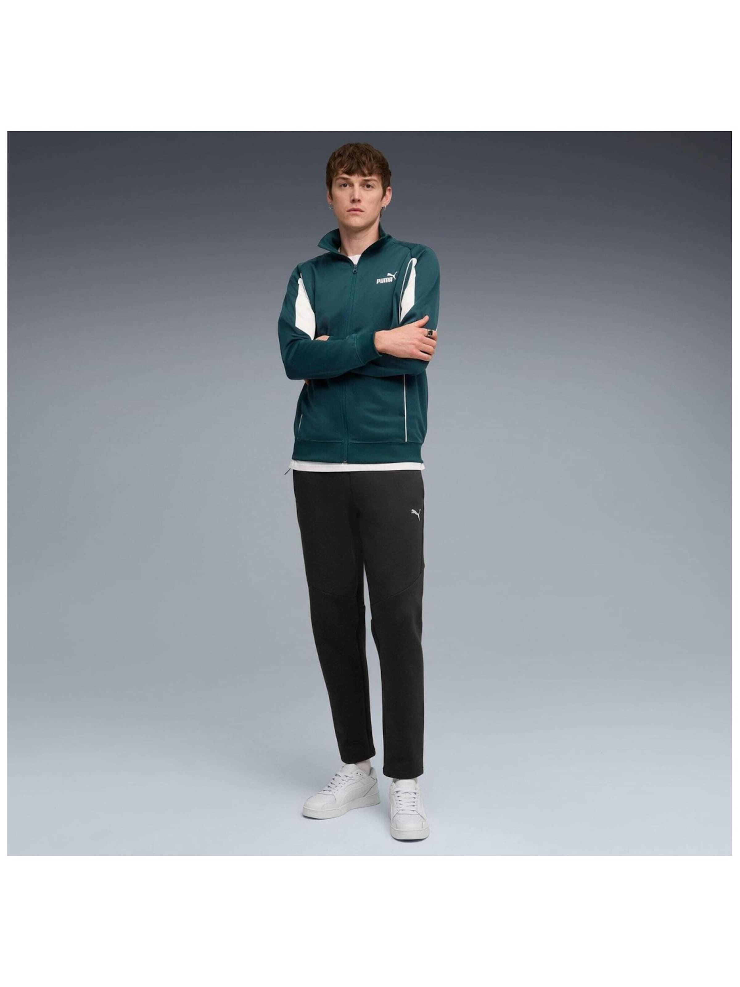 PUMA Regular Sports trousers 'Puma Evostripe Pants Dk' in Black