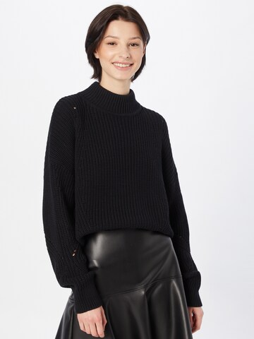 HUGO Sweater 'Shelitta' in Black: front