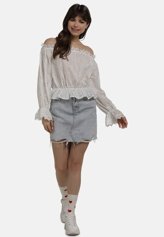 MYMO Bluse i hvid