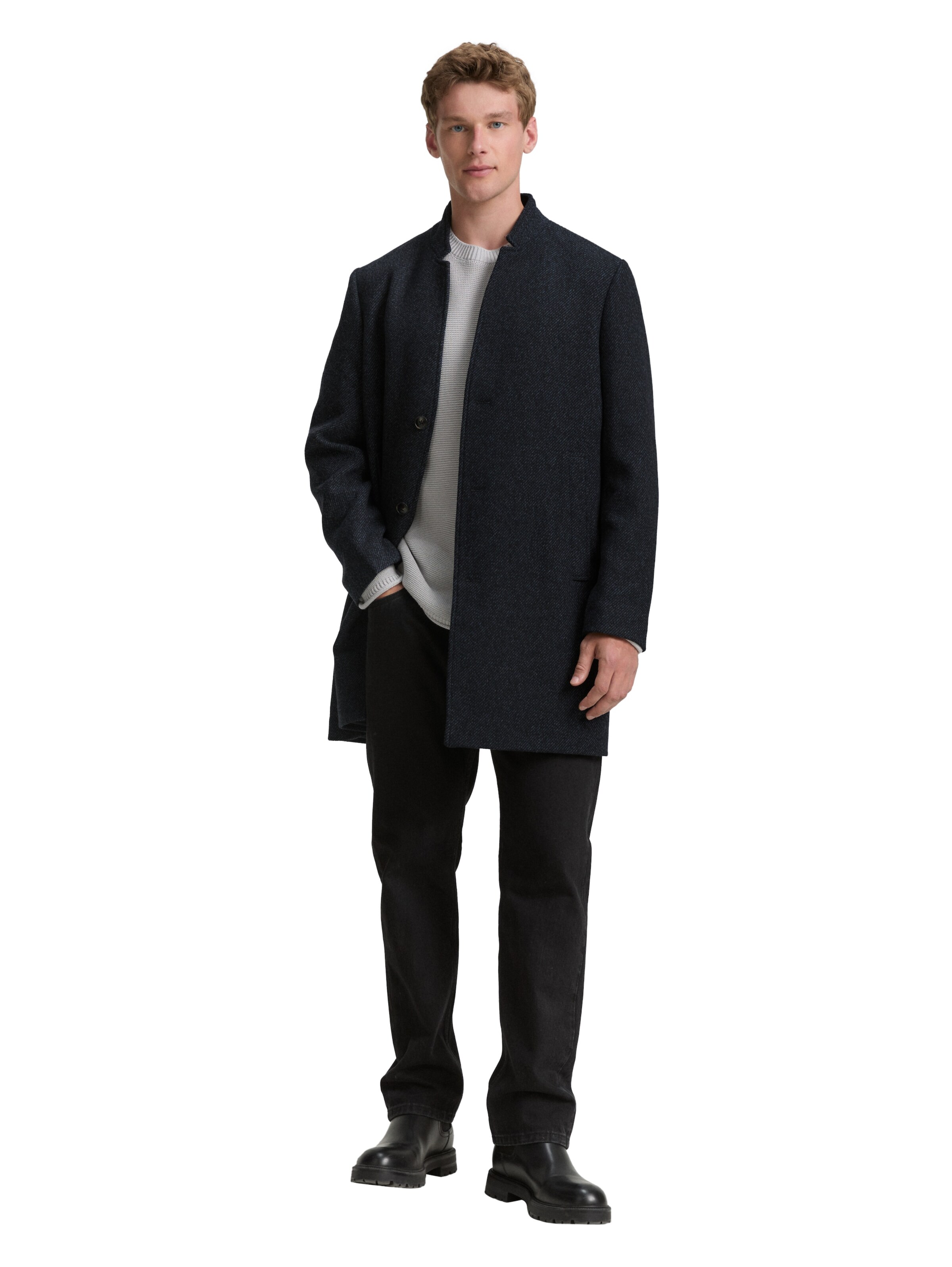 TOM TAILOR DENIM Between-Seasons Coat in Blue
