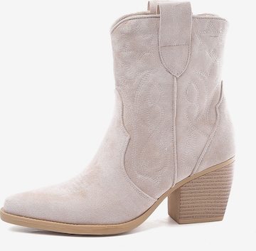 Bottes de cowboy Smile Favorites en beige : devant
