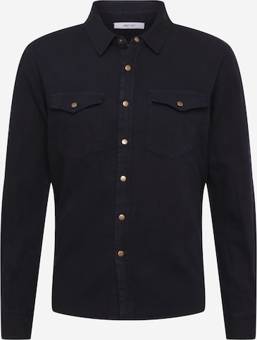 ABOUT YOU Regular fit Button Up Shirt 'Selim' in Black: front