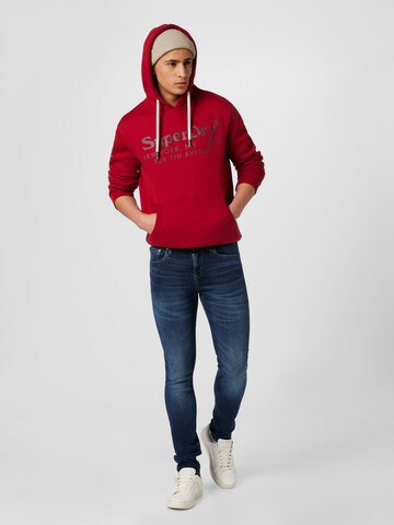 Superdry Sweatshirt 'VENUE' in Red