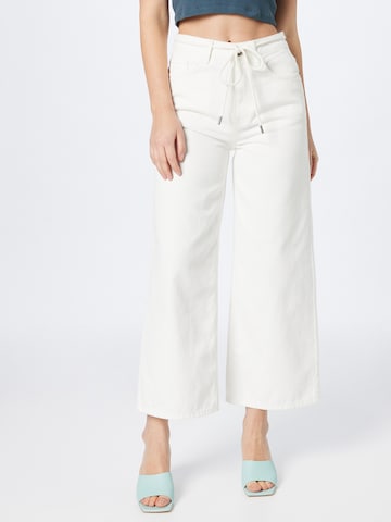 Wide Leg Pantalon 'ERICA' recolution en blanc : devant