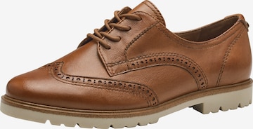 TAMARIS Lace-Up Shoes in Brown: front