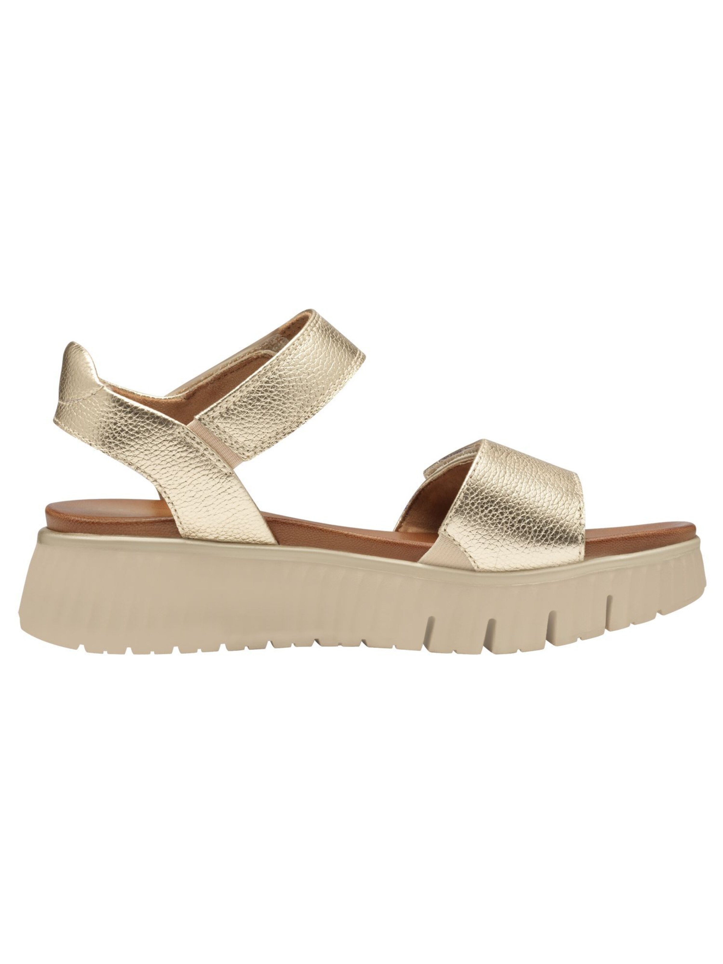Tamaris Wide Fit Sandals in Gold