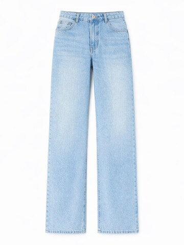 IT'S BASIC Wide leg Jeans 'ELENA Palazzo Mid Rise Jeans' in Blue: front