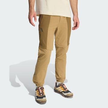 ADIDAS TERREX Regular Outdoor trousers 'Xperior Utilitas Clima365' in Brown: front