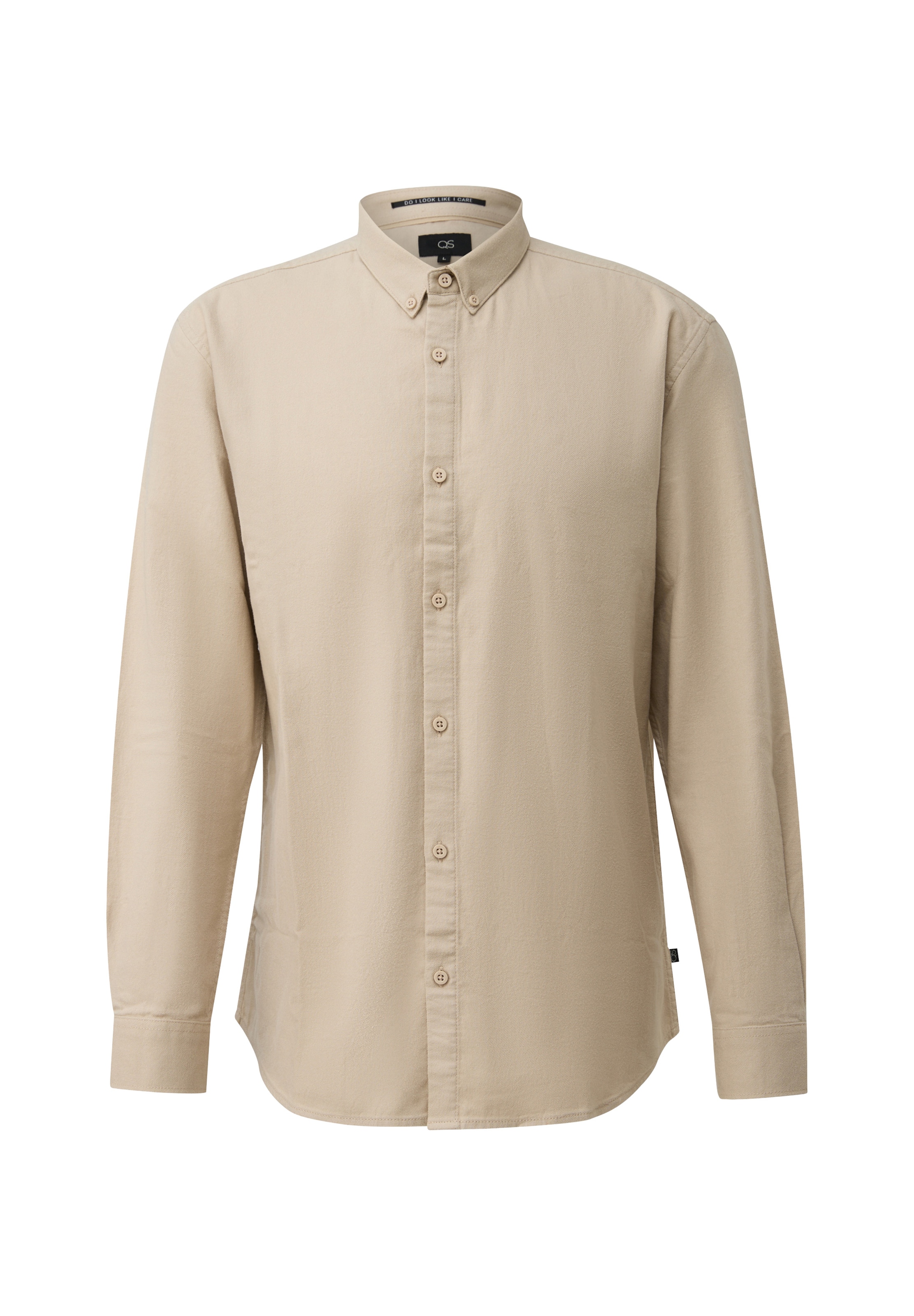 QS Regular Fit Skjorte i beige: forside
