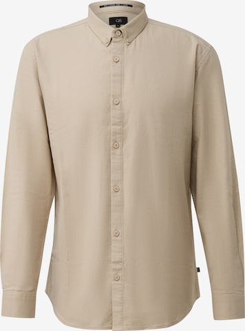 QS Regular Fit Skjorte i beige: forside