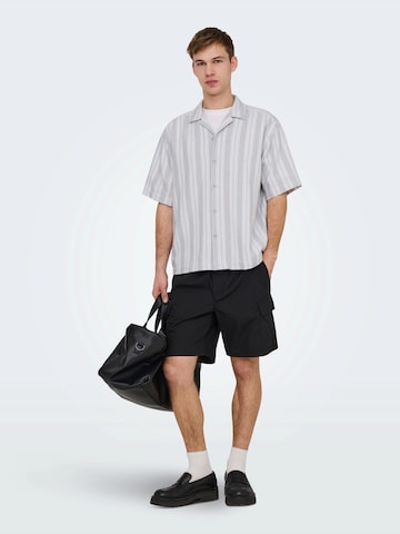 pilka Only & Sons Patogus modelis Marškiniai 'ONSWalker'