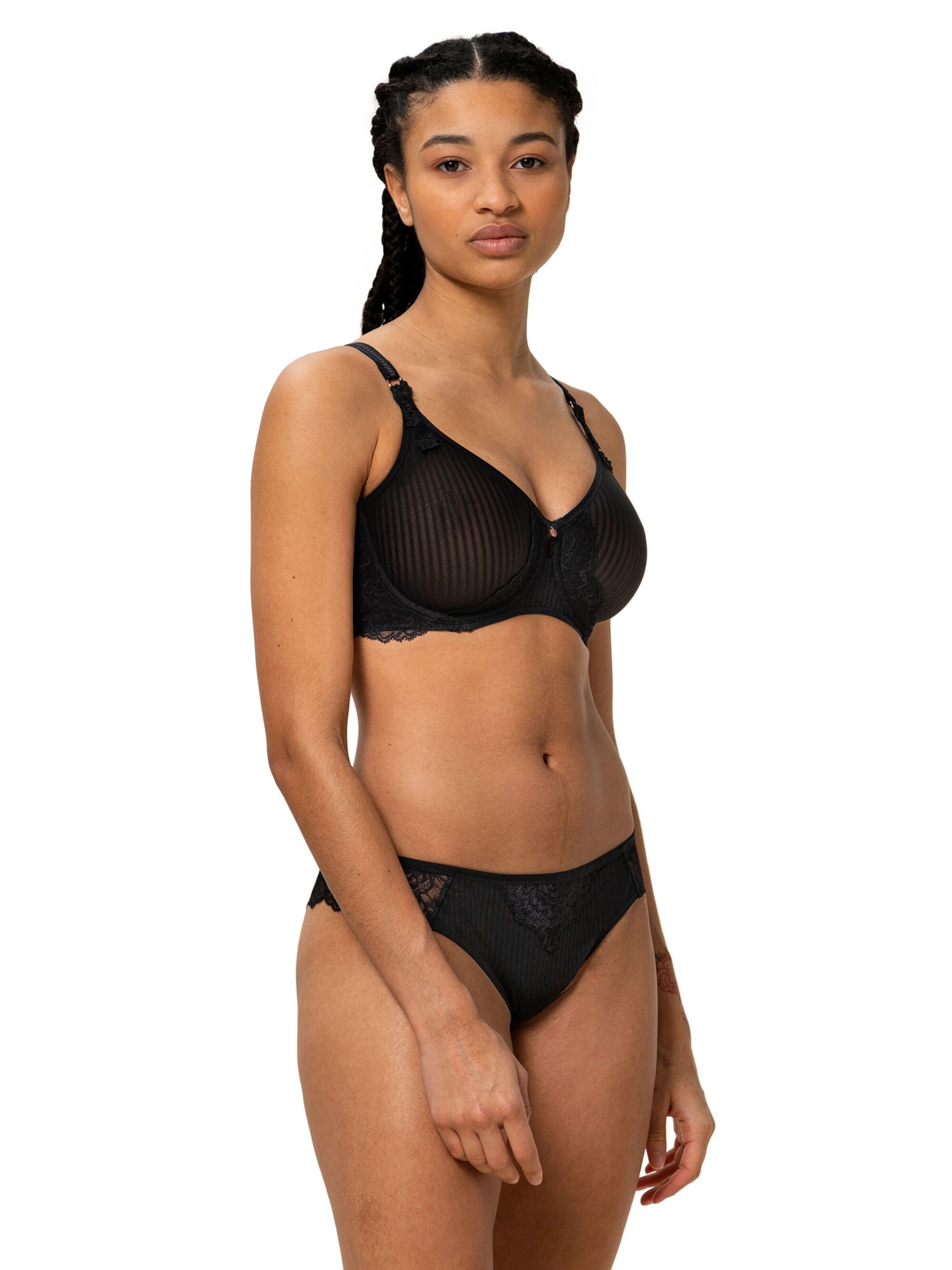 TRIUMPH Bügel-BH ' Peony Florale ' in Schwarz