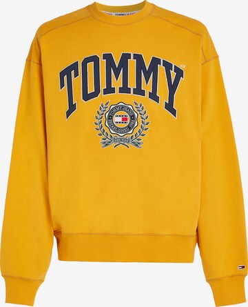 dzeltens Tommy Jeans Sportisks džemperis: no priekšpuses