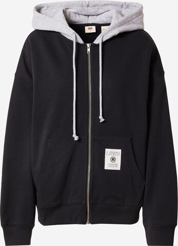 LEVI'S ® Кофта на молнии 'Graphic Liam Hoodie' в Черный: спереди