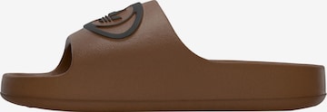 ADIDAS ORIGINALS - Sapato aberto 'Adilette 00s' em castanho: frente