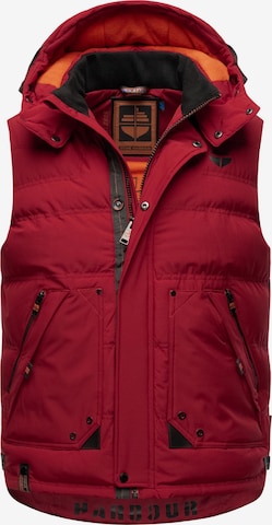 STONE HARBOUR Bodywarmer 'Egoor' in Rood: voorkant