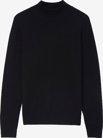 GOBI Cashmere - Jersey 'Women's Essential Cashmere Mock Neck Sweater' en negro: frente
