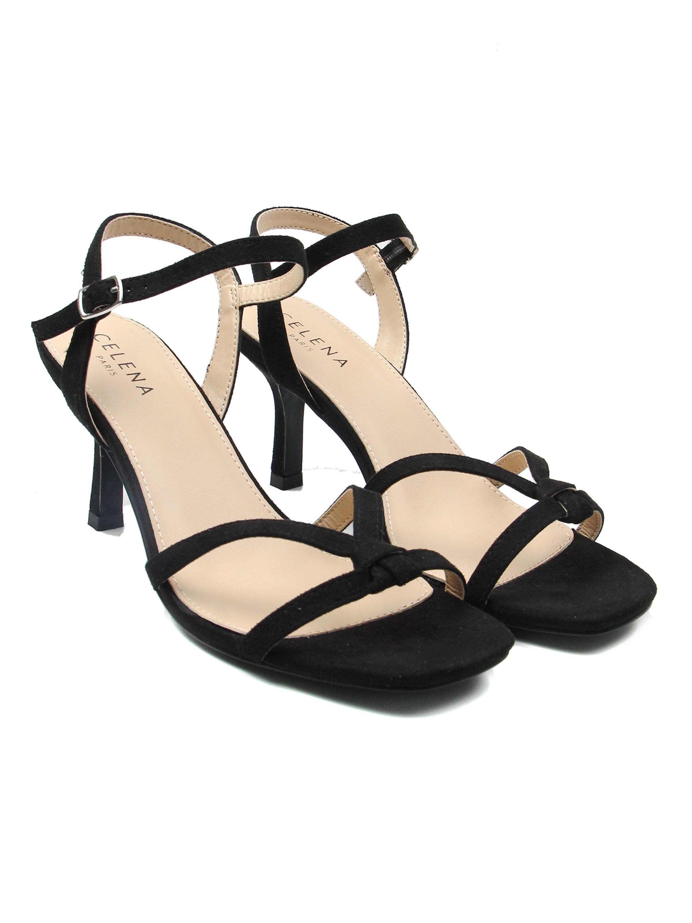 Sandales à lanières 'Chizitelu' Celena en noir