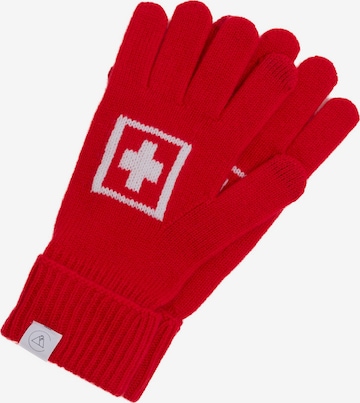 Gants CASH-MERE.CH en rouge : devant