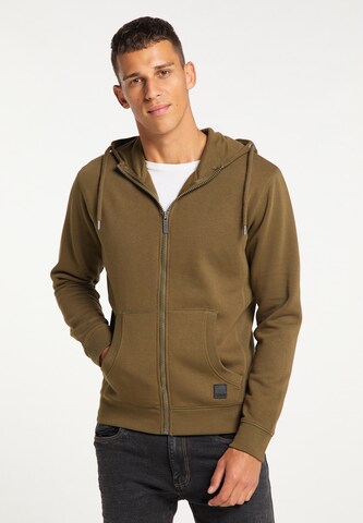 MO Zip-Up Hoodie in Green: front