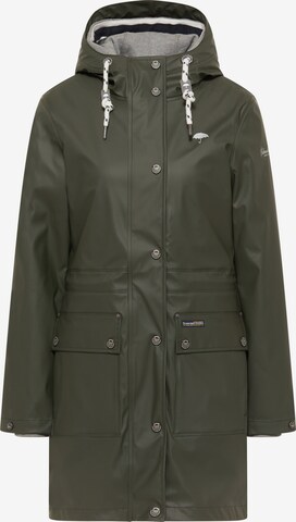 Schmuddelwedda Raincoat in Green: front