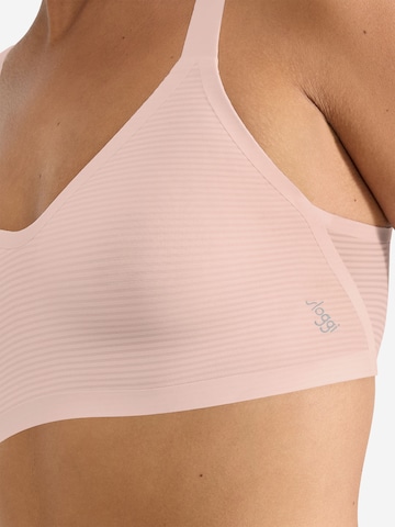 SLOGGI Bralette Bra ' Blue ZERO Feel Air ' in Pink