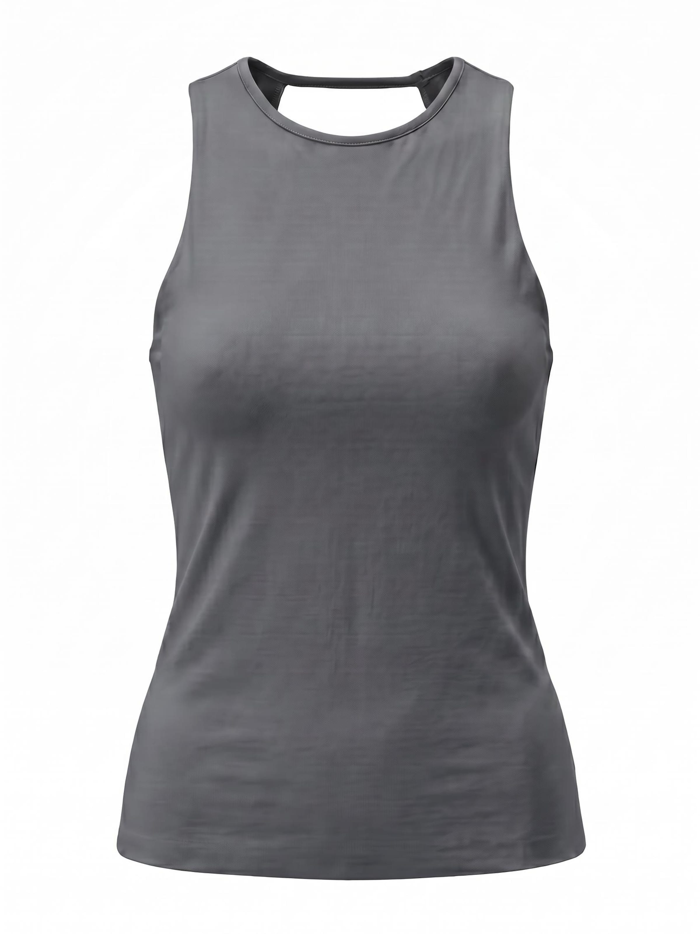 LOTUSCRAFTS Sports Top 'ALA Tank Tee' in Grey: front