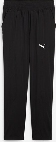 PUMA Regular Workout Pants in Black: front