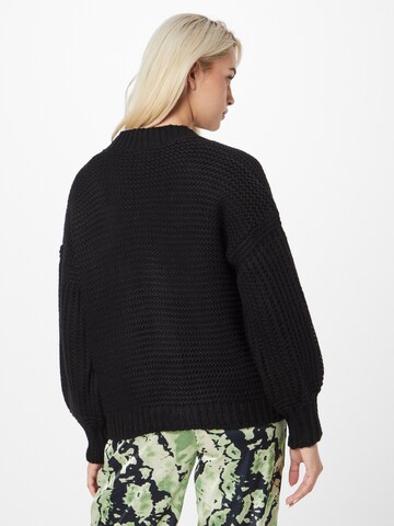 Hailys Knit Cardigan 'Eka' in Black