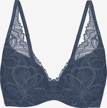 TRIUMPH Bra ' Red Label Body Make-Up Illusion Lace ' in Blue: front