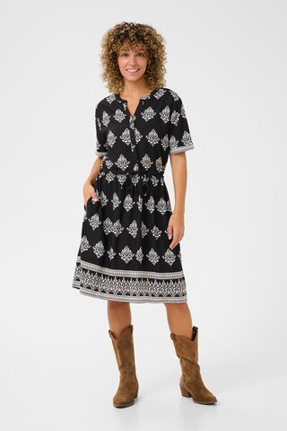 Cream Shirt dress 'Tiah' in Black