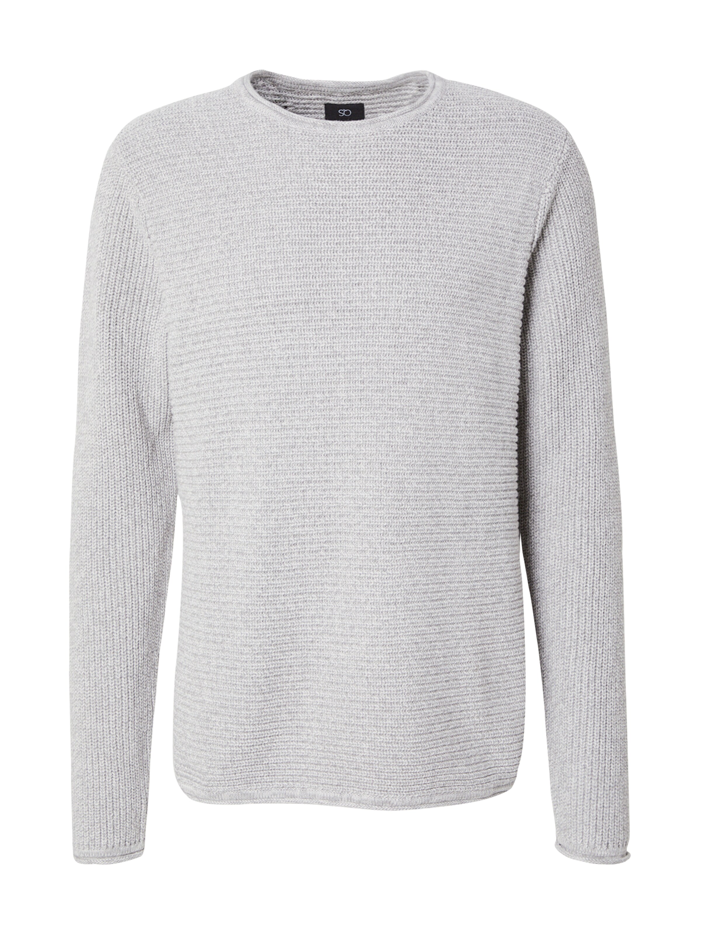Pull-over QS en gris : devant