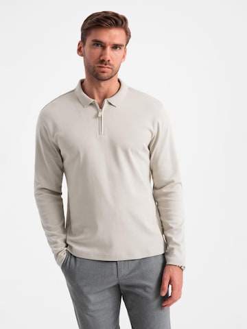 Ombre Shirt 'OM-POLS-0130' in Grey: front