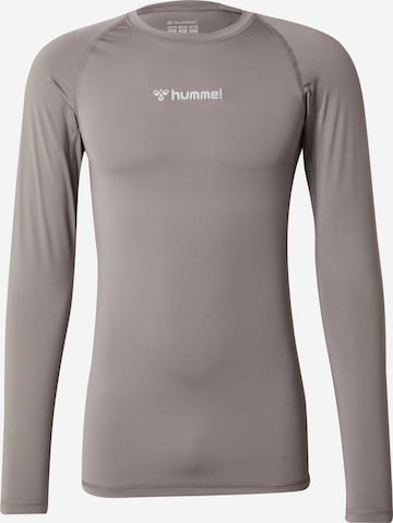 Maglia funzionale di Hummel in grigio: frontale