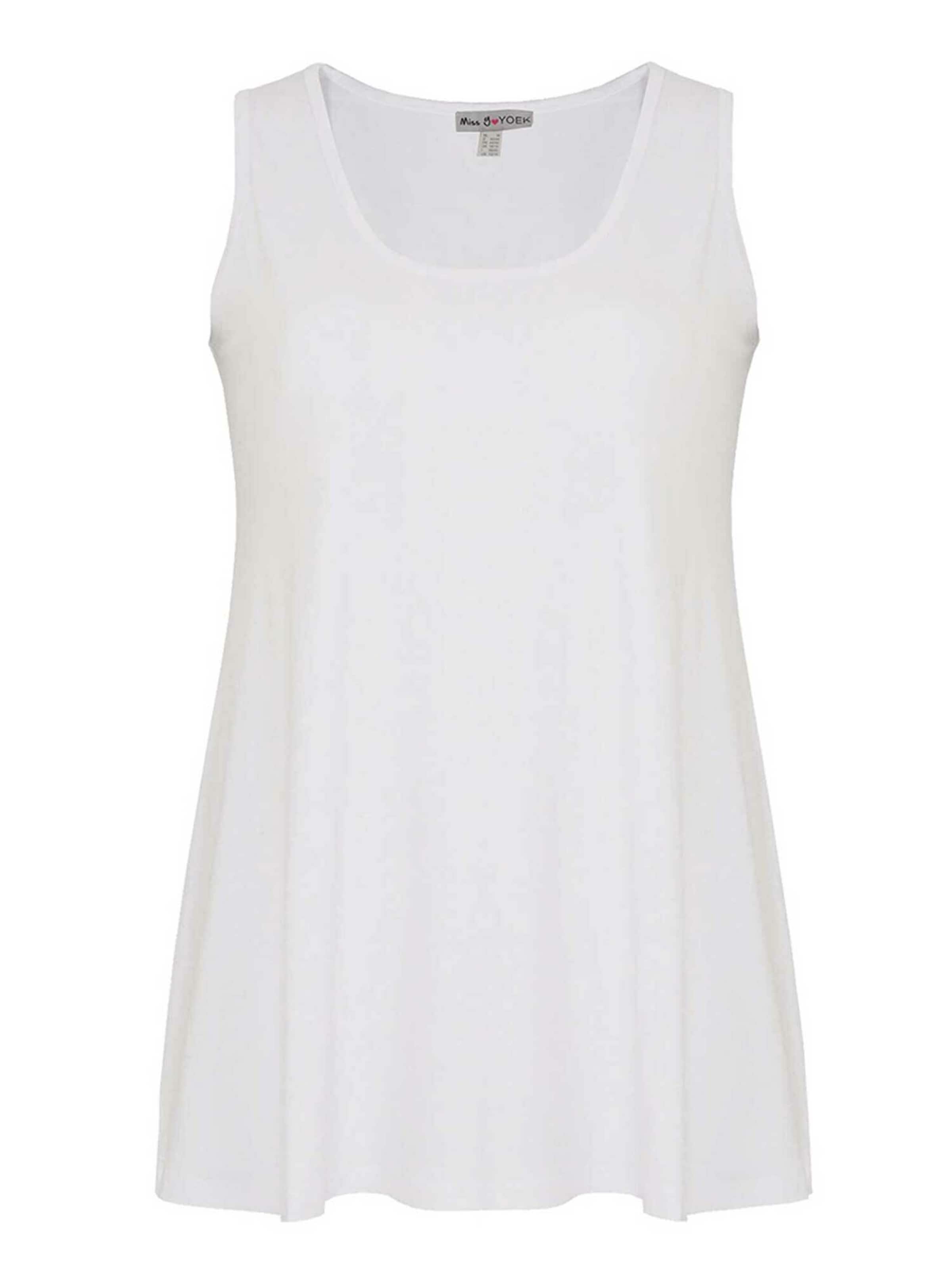 YOEK Top in Wit: voorkant