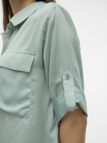 VERO MODA Bluse 'VMFabiana' i grøn