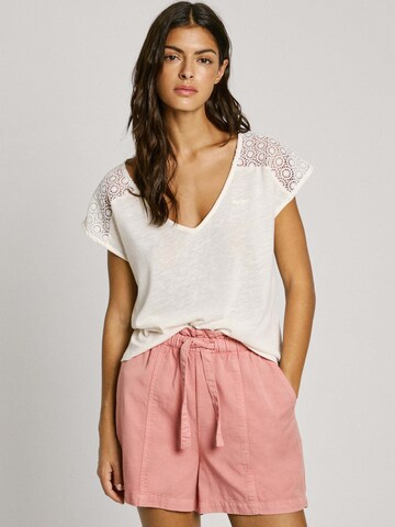 Pepe Jeans Shirt 'Vernetta' in White: front