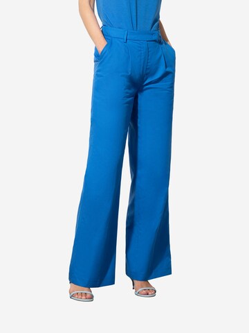 Wide leg Pantaloni con pieghe di MORE & MORE in blu: frontale