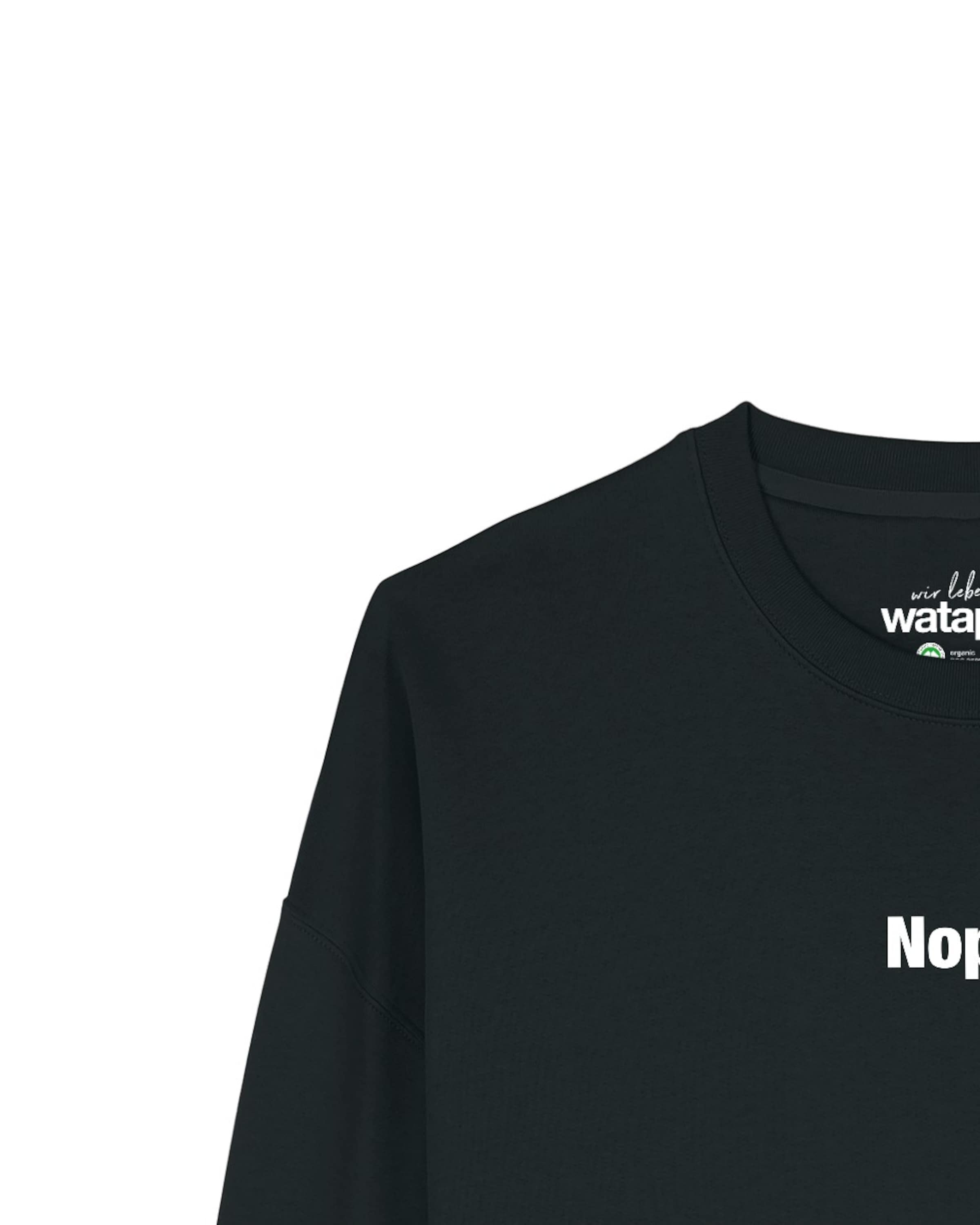 Sweat-shirt 'Nope ' Watapparel en noir