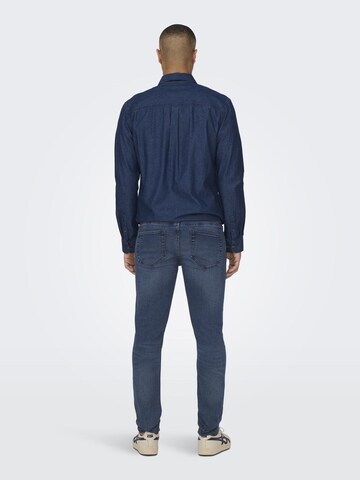 Skinny Jean 'LOOM' Only & Sons en bleu
