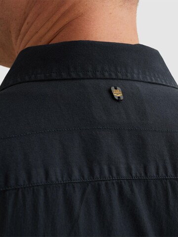 PME Legend - Ajuste regular Camisa 'Shirt with short sleeves and chest pockets' en azul