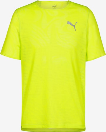 PUMA Performance Shirt 'RUN ULTRASPUN' in Yellow: front
