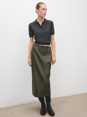 MANGO Пуловер 'ACADEMIA' в сиво